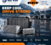 NRF cooling system components, radiator, intercooler, turbocharger, coolant pump, oil cooler, retarder cooler